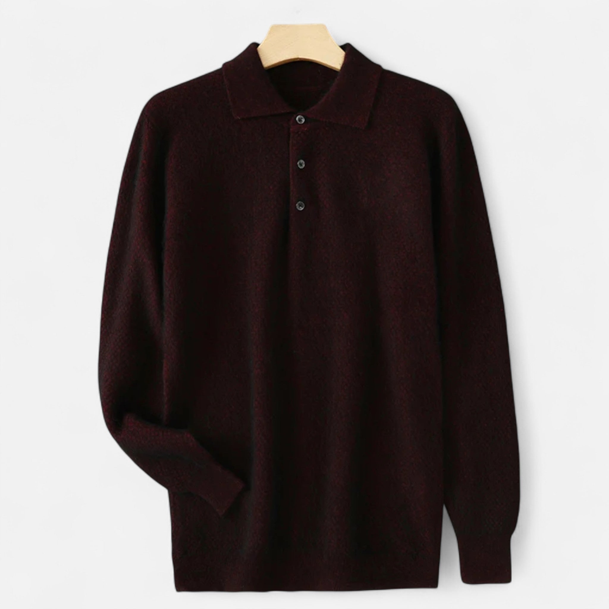 Vellardo Moda | Men's Cashmere Polo Sweater – Timeless Elegance