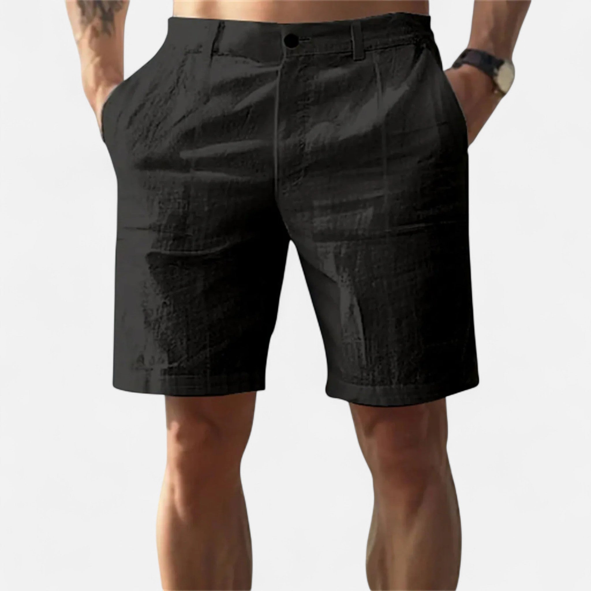 Vellardo Moda | Men's Linen Beach Shorts – Classic Elegance