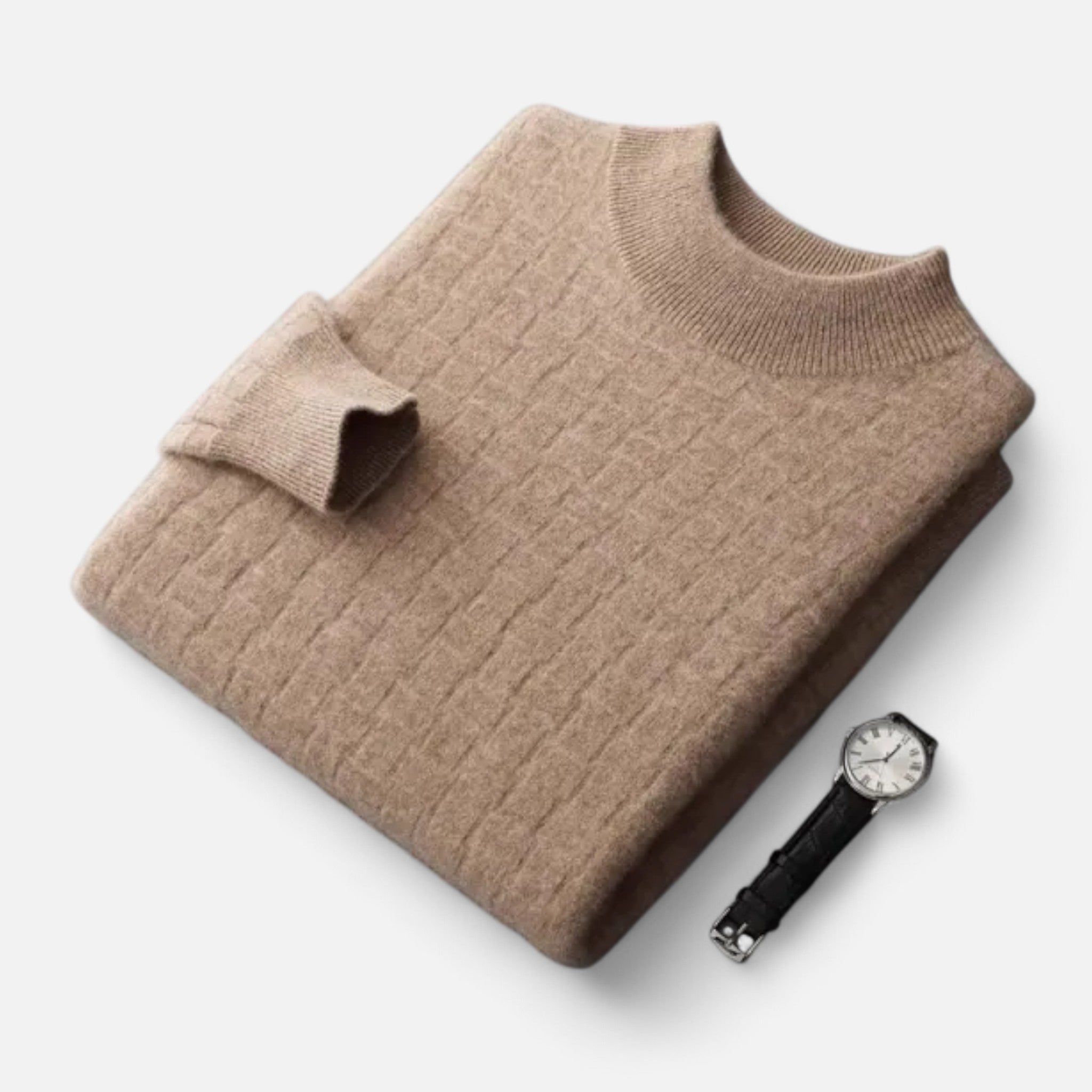Vellardo Moda | Men's Sweater with a Half-High Collar