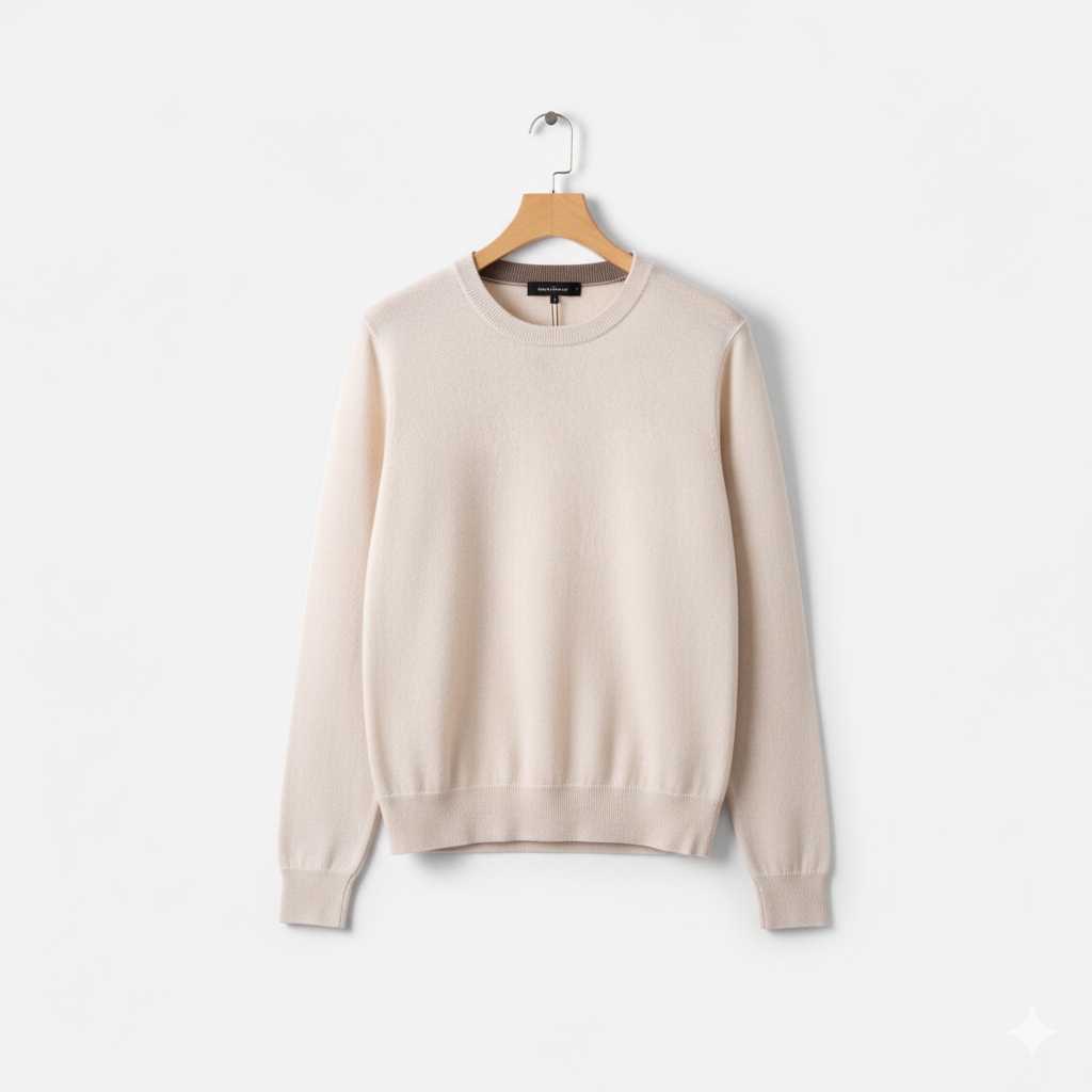 Vellardo Moda | Men's Wool Sweater – Classic Round Neck